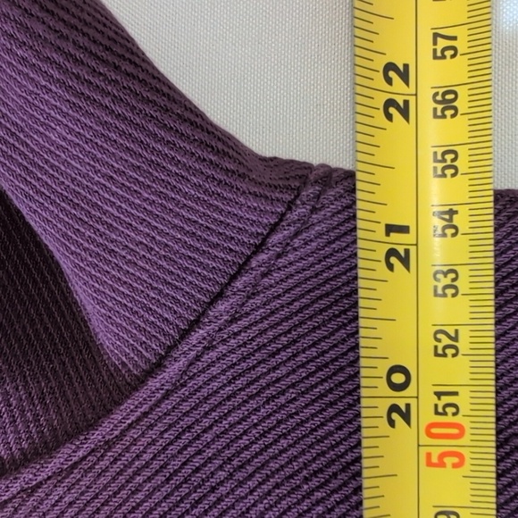 DKNY 1/4 Zip Mock Neck Long Sleeve Pullover Sweater Men Small Burgundy - Picture 7 of 10